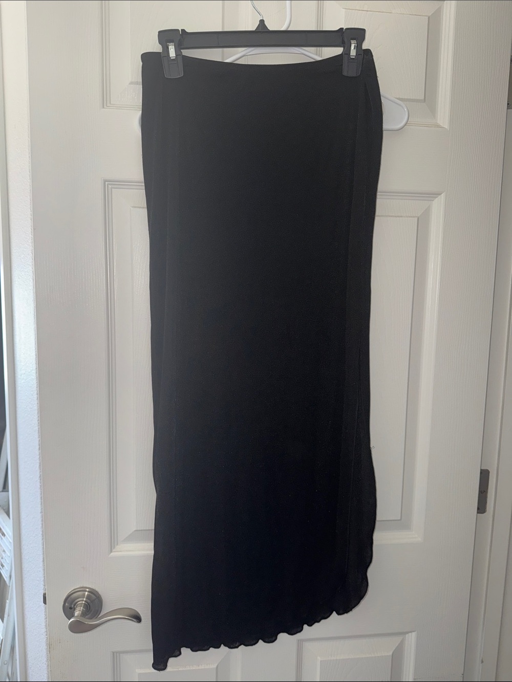 Edikted Black Maxi Skirt - Sleek Straight Silhouette